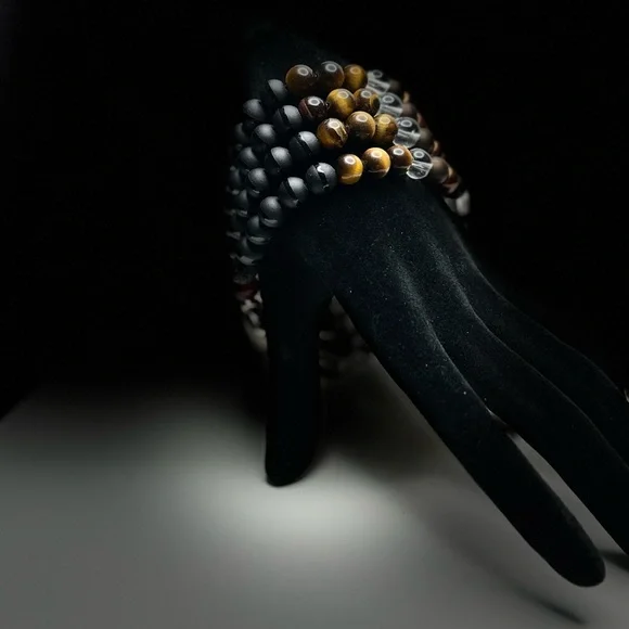 Handmade  - Men’s iPhone watch band beaded braclet - Picture 3 of 4